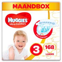 4x Huggies Ultra Comfort Luiers Maat 3 (4 - 9 kg) 168 stuks