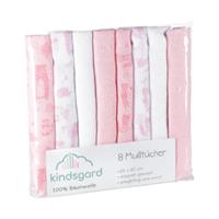 kindsgard hydrofiele doeken bovbov 8-pack roze