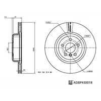 bmw Remschijf ADBP430018