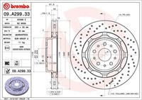 Remschijf BREMBO, Remschijftype: Binnen geventileerd, u.a. für Maserati