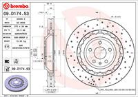 Remschijf BREMBO, Remschijftype: Binnen geventileerd, u.a. für Audi