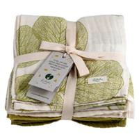 Lullaby Planet Musselin Swaddle 65x65cm - Lake Green