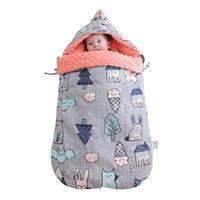 huismerk Baby Katoen anti-shock herfst en winter verdikking dual-use pasgeboren quilt baby erwten deken slaapzak (Magic Elf dik met schouderpad)