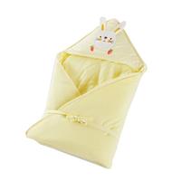 Huismerk 85x85 120g Baby Cotton Soft Swaddling Quilt Dikte Optioneel (Geel)