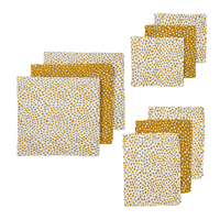 Meyco hydrofiele starterset Cheetah - set van 9 wit/honey gold Goud