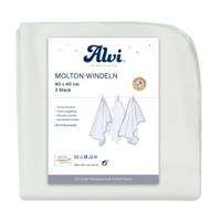Alvi Molton-Windeln 3er Pack weiß 40 x 40 cm