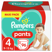 Pampers BabyDry Pants Maat 4, 96 Luierbroekjes, 9kg15kg
