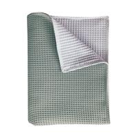 Bink Bedding Pique Ledikantdeken Olijf / Wit 100 x 150 cm