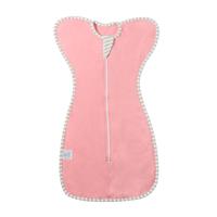 null Insular Baby Swaddle Wrap Cotton Elastic Sleeping Bag Size:60cm For 0-3M(Rose Red)