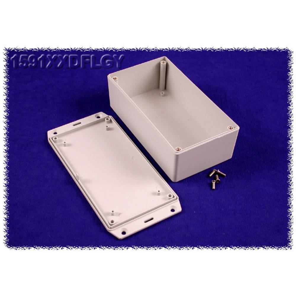 hammondelectronics Hammond Electronics 1591XXDFLGY Universele behuizing ABS Grijs 1 stuk(s)