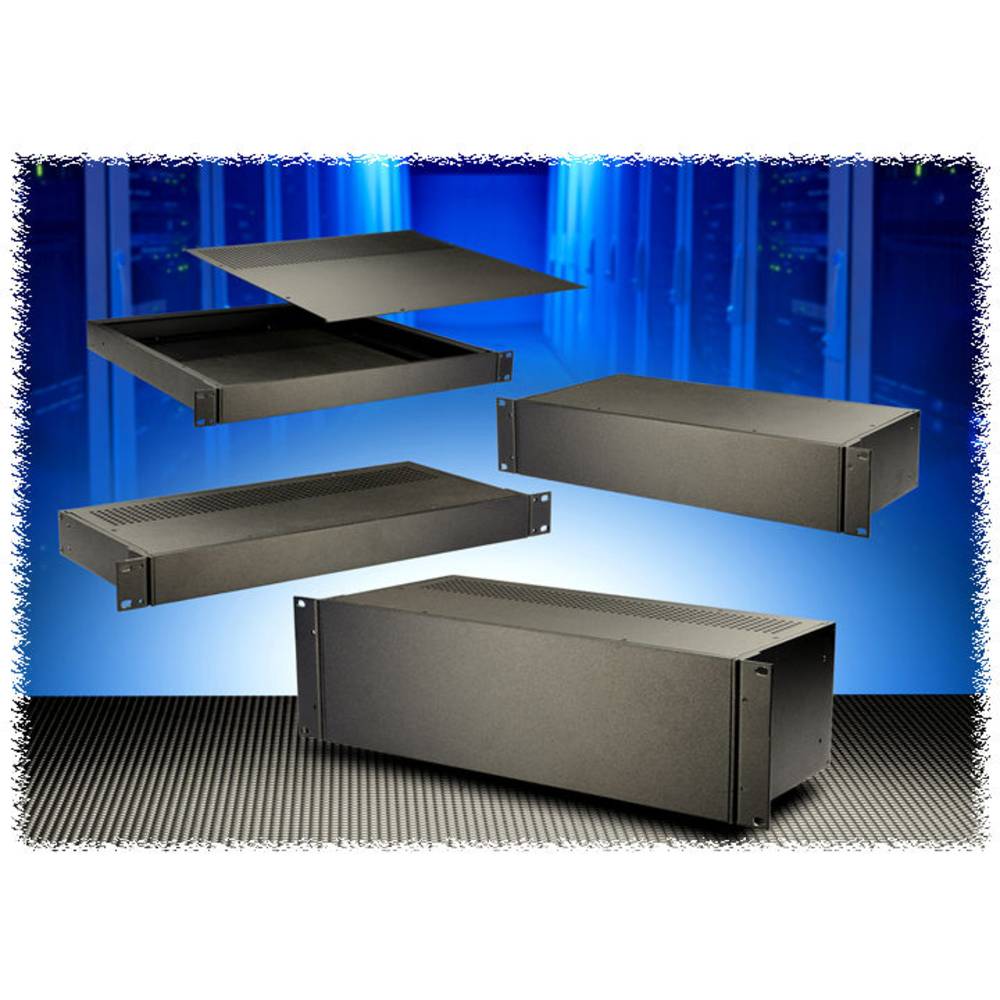 hammondelectronics Hammond Electronics RM2U1913VBK Universele behuizing Aluminium Zwart 1 stuk(s)
