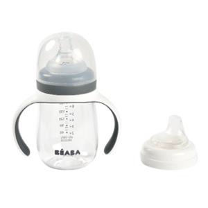 Beaba Drinkfles 2 in 1, 210 ml - mineraal grijs