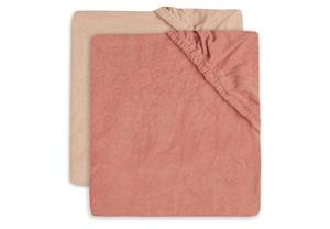 Waskussenhoes Jollein Badstof Pale Pink/Rosewood 2-pack