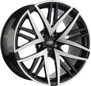 CMS WHEELS B1 Zwart gepolijst