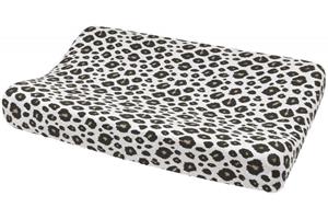 Meyco Baby Wickelauflagenbezug Leopard Sand Melange (1-tlg), 50x70cm