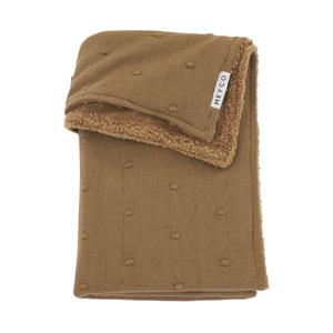 Meyco Mini Knots Fleece Ledikantdeken 100 x 150 cm Toffee