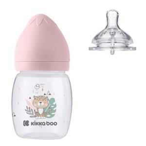 Kikkaboo Babyflasche »Babyflasche Savanna 180 ml«, Anti-Kolik-Sauger, Weithalsöffnung