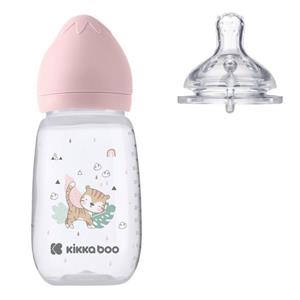 Kikkaboo Babyflasche »Babyflasche Savanna 310 ml«, Silikonsauger Größe L Anti-Kolik ab 6 Monaten