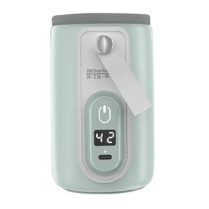 FeelGlad Flaschenwärmer Tragbarer Flaschenwärmer, USB-Flaschenwärmer für Muttermilch und Formel mit LCD-Display, schnelle und genaue Erwärmung des Babyflaschenwärmers f&u