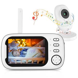 Welikera Babyphone »Babyphone mit Kamera 3.5LCD Bildschirm 360-Grad-Blickwinkel«, Drahtloser Video baby Monitor mit Digitalkamera,Nachtsicht