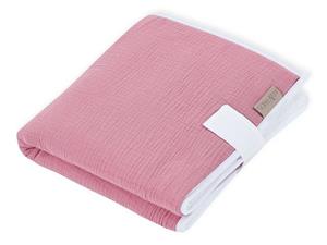 KraftKids Wickelauflage »Musselin rosa«, Reisewickelunterlage aus 3 Stoffsichten, 100% Baumwolle, Innen wasserundurchlässig, faltbar mit Klettverschluss