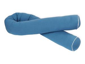 KraftKids Nestchenschlange »Musselin blau«, 100% Baumwolle Länge 140 cm