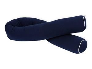 KraftKids Nestchenschlange »Musselin dunkelblau«, 100% Baumwolle Länge 140 cm