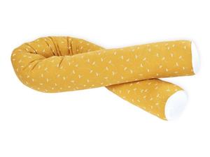 KraftKids Nestchenschlange »Musselin gelb Pusteblumen«, 100% Baumwolle Länge 140 cm