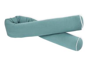 KraftKids Nestchenschlange »Musselin nilblau«, 100% Baumwolle Länge 140 cm