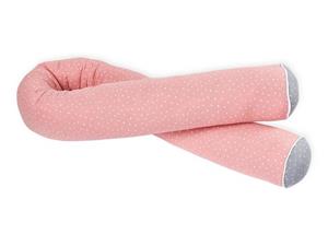 KraftKids Nestchenschlange »Musselin rosa Punkte«, 100% Baumwolle Länge 140 cm