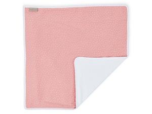KraftKids Wickelauflage »Musselin rosa Punkte«, Wickelunterlage aus 3 Stoffsichten 100% Baumwolle, Innen wasserundurchlässig, faltbar auch für Unterwegs