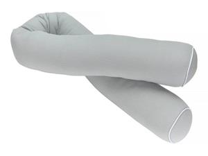 KraftKids Nestchenschlange »Doppelkrepp Grau«, 100% Baumwolle Länge 140 cm