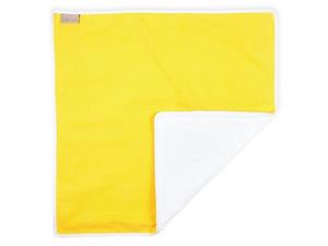 KraftKids Wickelauflage »weiße Punkte auf Gelb«, Wickelunterlage aus 3 Stoffsichten 100% Baumwolle, Innen wasserundurchlässig, faltbar auch für Unterwegs