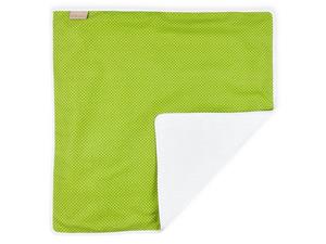 KraftKids Wickelauflage »weiße Punkte auf Grün«, Wickelunterlage aus 3 Stoffsichten 100% Baumwolle, Innen wasserundurchlässig, faltbar auch für Unterwegs