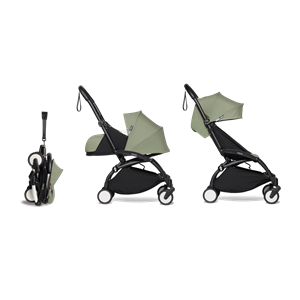 Babyzen YOYO2 Compleet Kinderwagen Met 0+ Newborn Pack - Black Frame - Olive