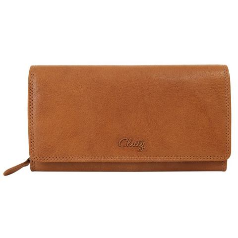 Cluty Portemonnee echt leder