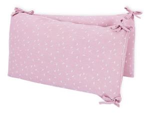 KraftKids Bettnestchen »Musselin rosa Pusteblumen«, für 120x60 cm Bett, 100% Baumwolle, abnehmbarer Bezug, Befestigungsbänder, drei Füllkissen