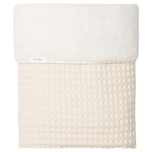 Koeka Cot Blanket Waffle/Teddy Oslo - 100x150 cm.