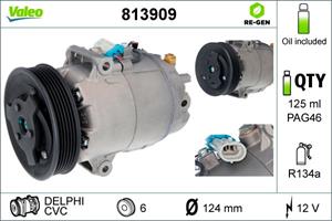 Compressor, airconditioning RUIL DEEL Valeo, Spanning (Volt)12V, u.a. für Vauxhall, Opel