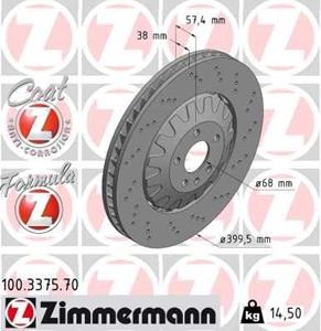 audi Remschijf FORMULA Z REMSCHIJF 100337570
