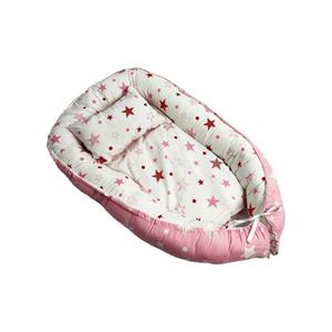 Just2little Bettnestchen »Nestchen Baby Babynestchen Babykokon 80x45 Rosa-St«