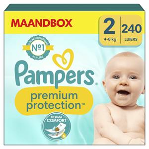 Pampers Premium Protection Luiers Maat 2 (4-8 kg) 240 stuks