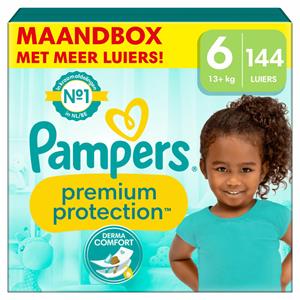 Pampers Premium Protection, Gr. 6 Extra Large, 13kg+, Monatsbox (1x 144 Windeln)