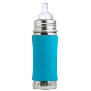 Pura Kiki Babyflasche »Trinkflasche - 325ml - Weithalssauger (inkl. Schutzkappe)«, Bisphenol A, BPS,PVC & Phtalate frei