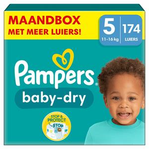 Pampers Baby Dry Luiers Maat 5 (11-16 kg) 174 stuks