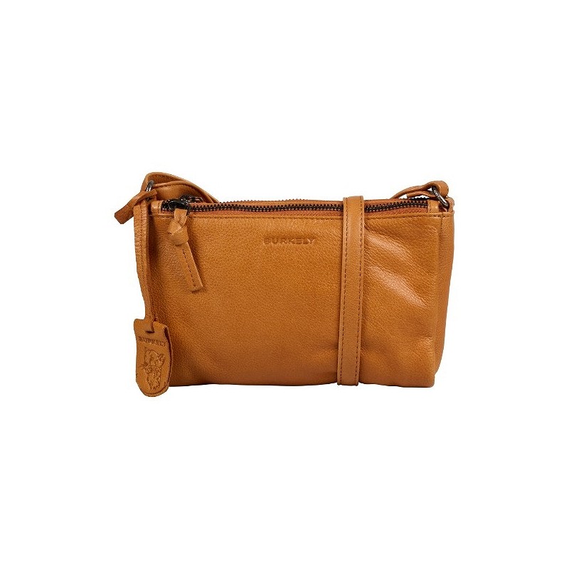 Burkely JUST JOLIE DOUBLE ZIP CROSSBODY BAG-Cognac