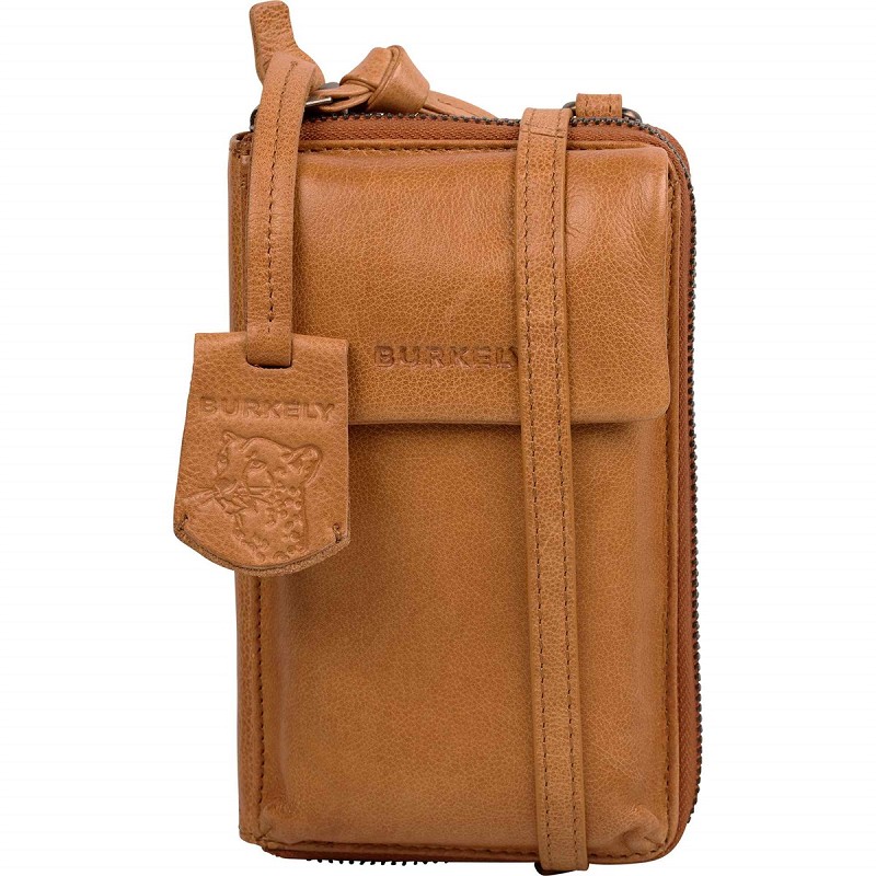 Burkely Crossbody Just Jolie Phone Wallet-Cognac