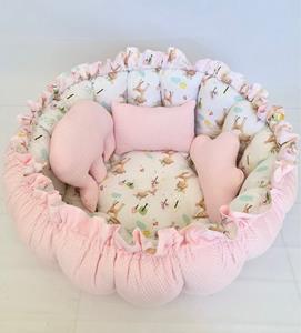 Baby Fancyroom Bettnestchen »2in1 Spielmatte Nestchen Babynestchen Babynest Kuschelnest«, Handmade with Love