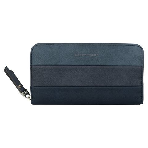 Tom Tailor Portemonnee ELLEN Long zip wallet in modieus streepdessin
