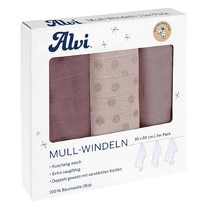 Alvi Mullwindeln 3er Pack Curly Dots 80 x 80 cm